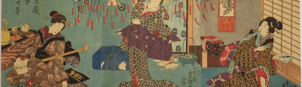Utagawa Toyokuni-III "Seven herbs of spring"