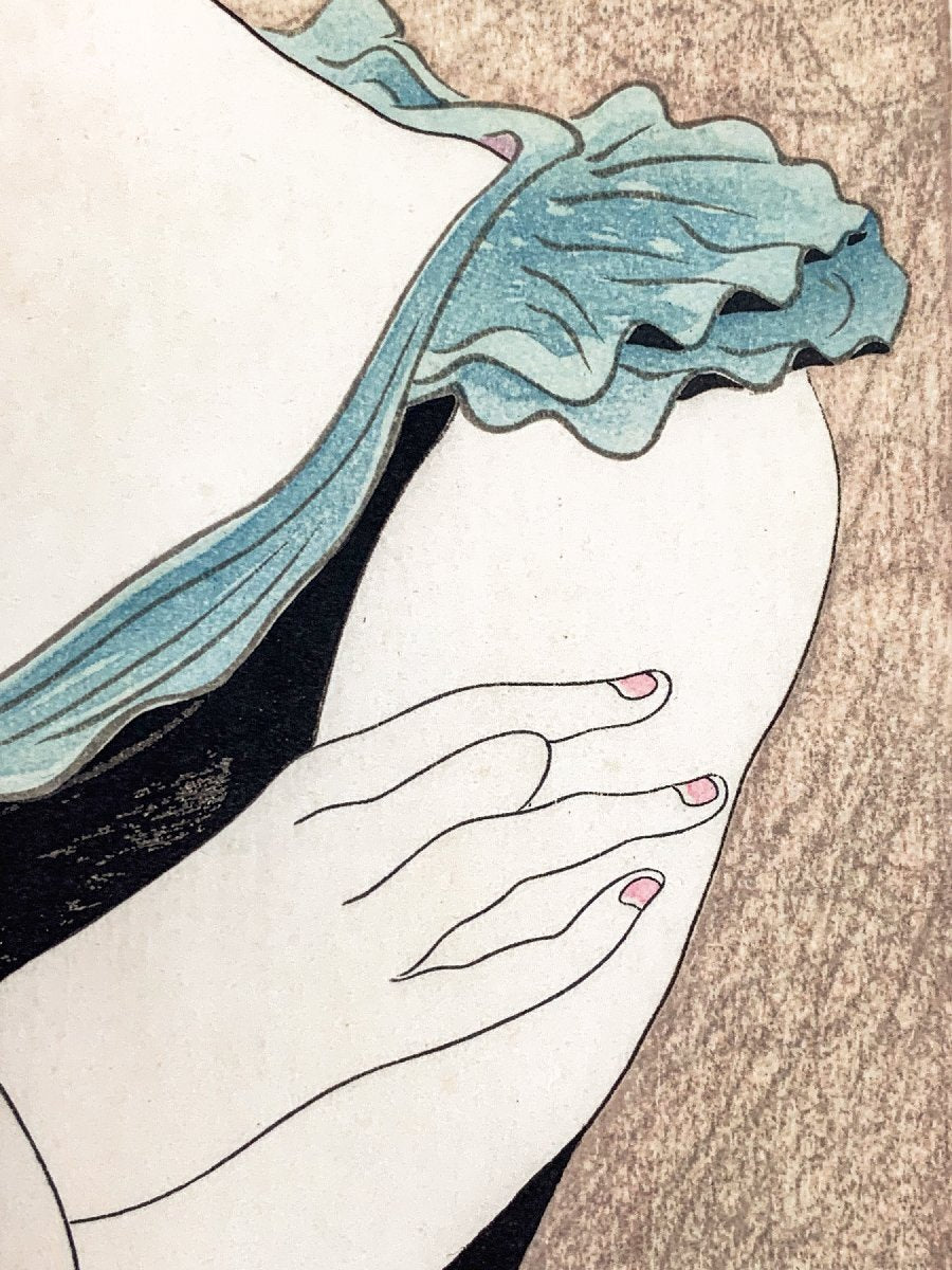 FOUJITA TSUGUHARU "girl in blue"