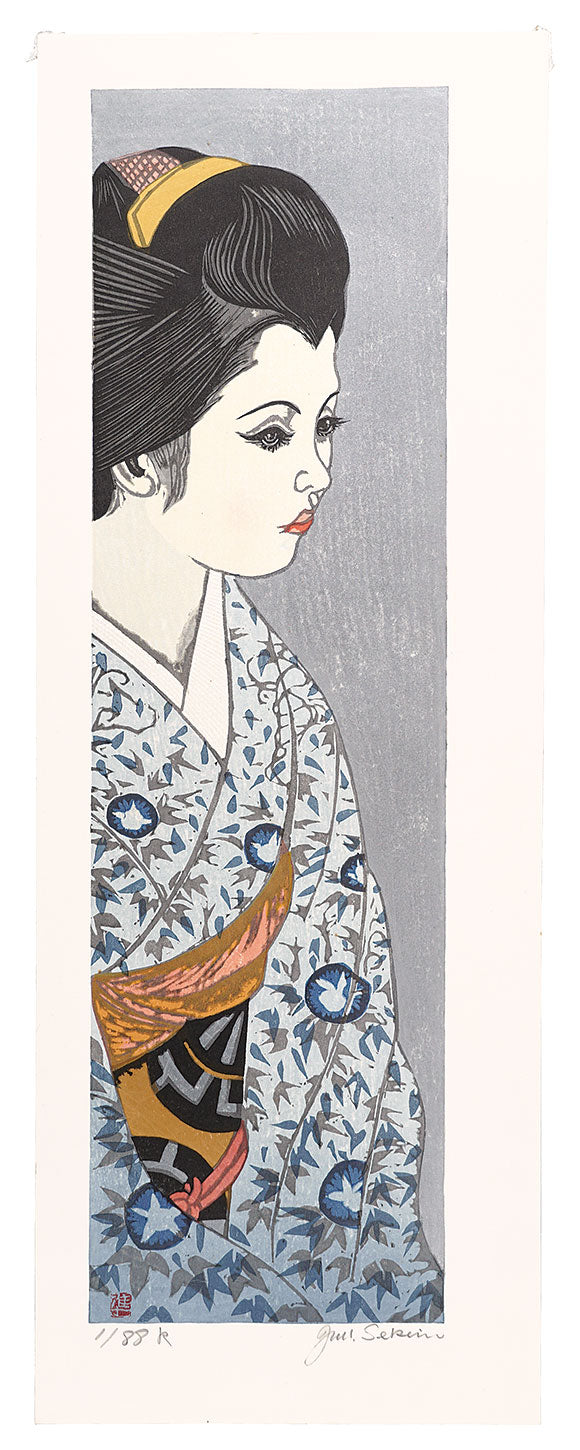 Sekino Junichiro"Twelve Months of Maiko / August: Morning Glory"