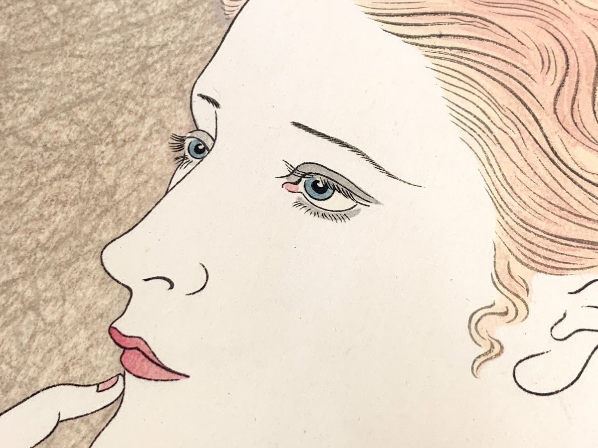 FOUJITA TSUGUHARU "girl in blue"