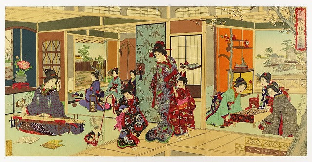 Nobukazu "The Art Competition among the Daughters of Nobles and Ladies of the Imperial Household"