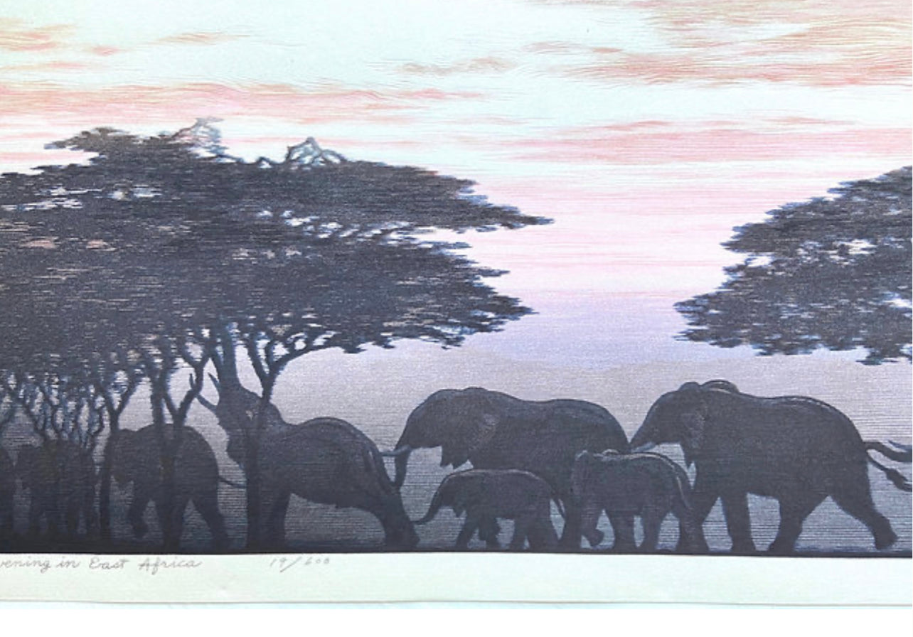 YOSHIDA TOSHI "Evening in East Africa"