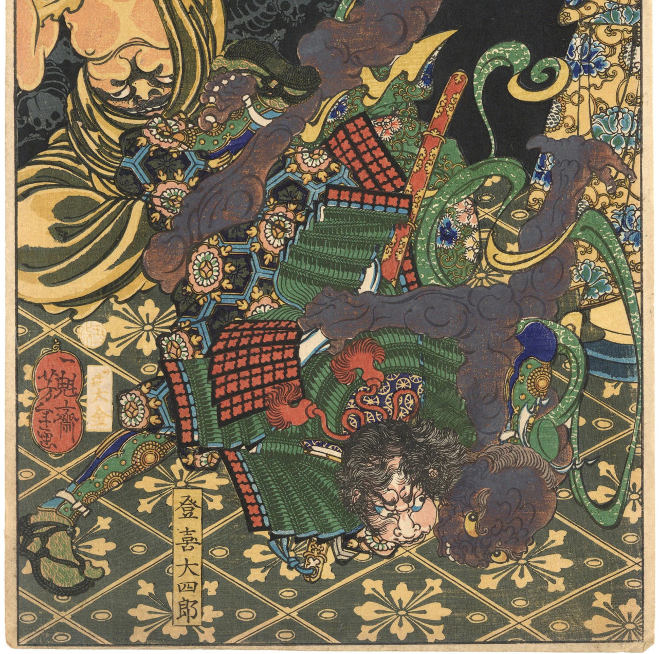 TSUKIOKA YOSHITOSHI "Tokidaishiro from 100 Ghost Stories of China and Japan"
