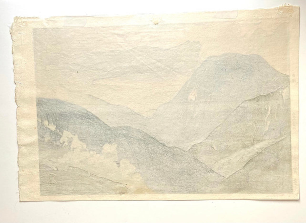 YOSHIDA HIROSHI "Twelve Scenes in the Japan Alps. (Nihon Arupusu Juni dai no uchi)"
