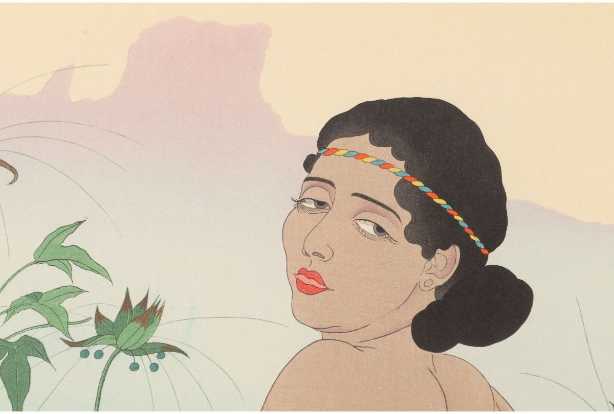 PAUL JACOULET "Rocky Mountains of Jokaj (East Caroline Islands)"