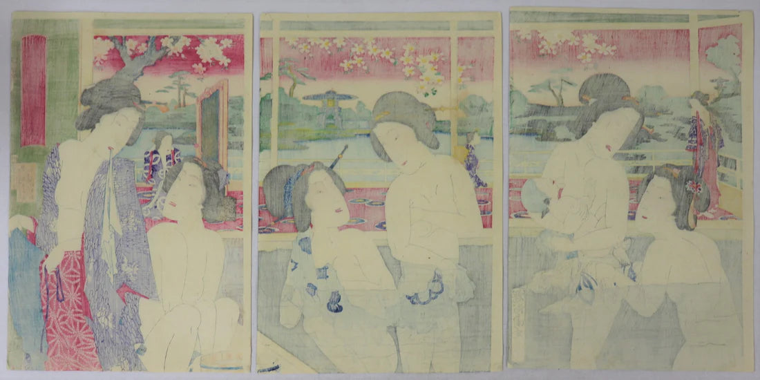 Chikanobu "View of Modern Hot Spring"