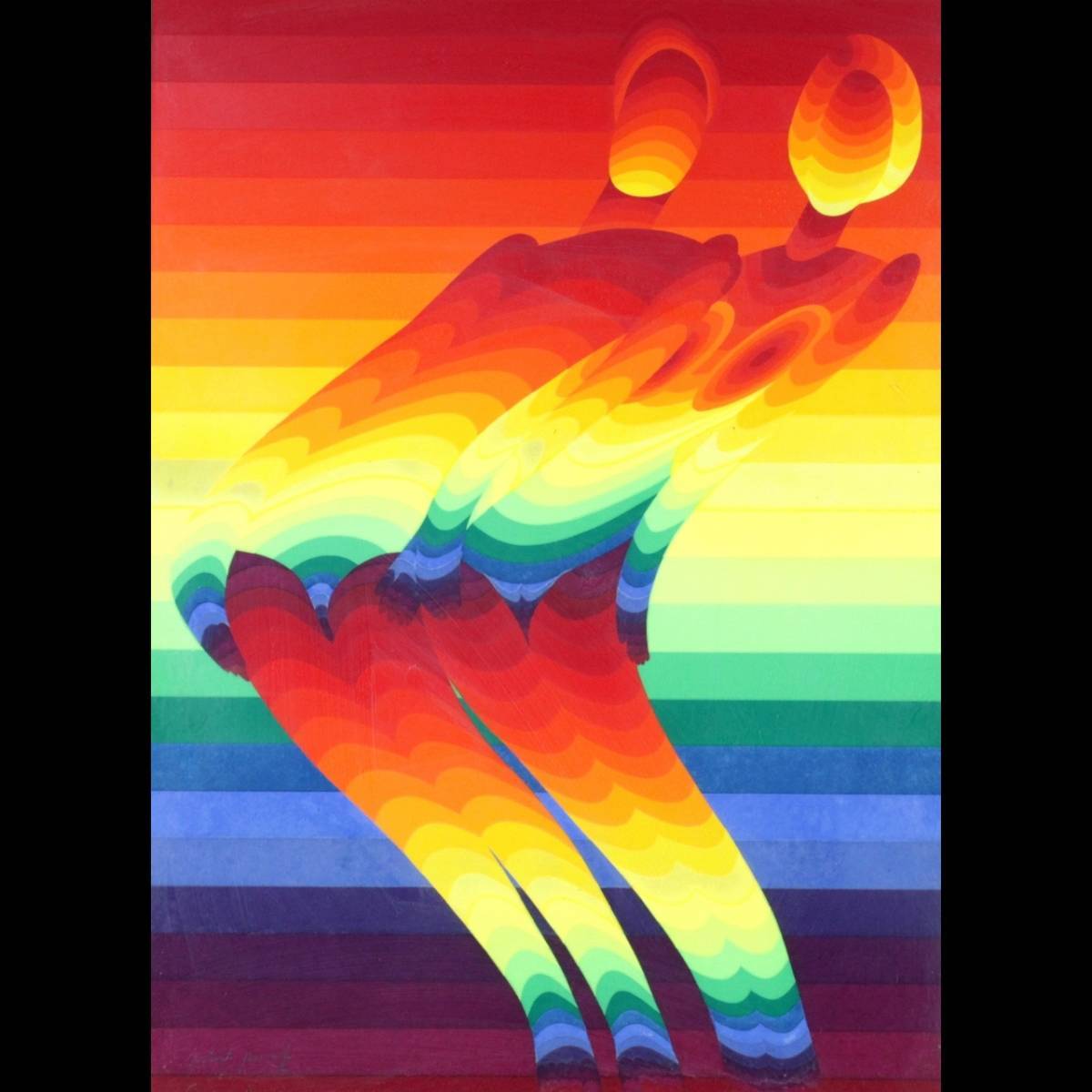 Ay-O "Mr and Mrs Rainbow"