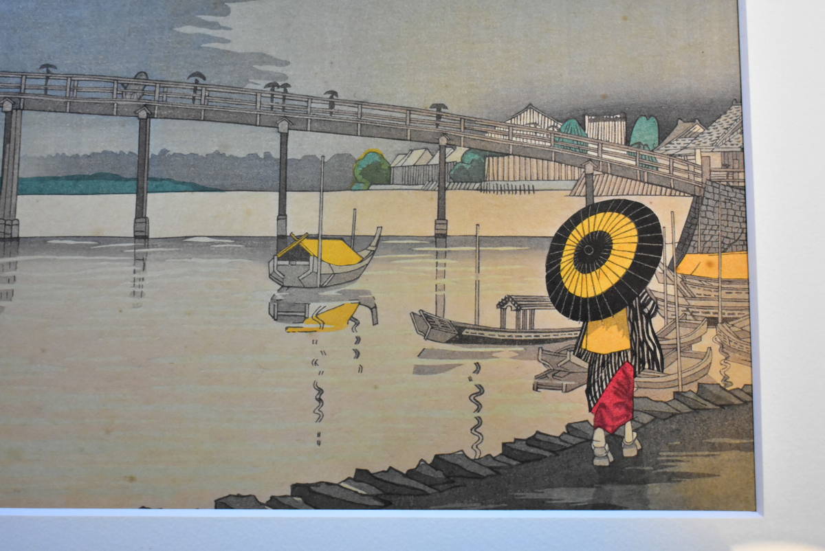 Kobayashi Kiyochika "Tokyo Shin-Ohashi Rain Chart"
