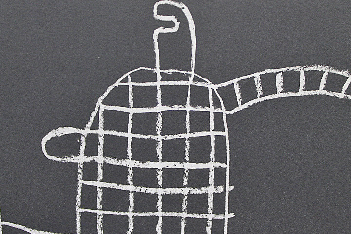 Motonaga Sadamasa "Black on white mesh"