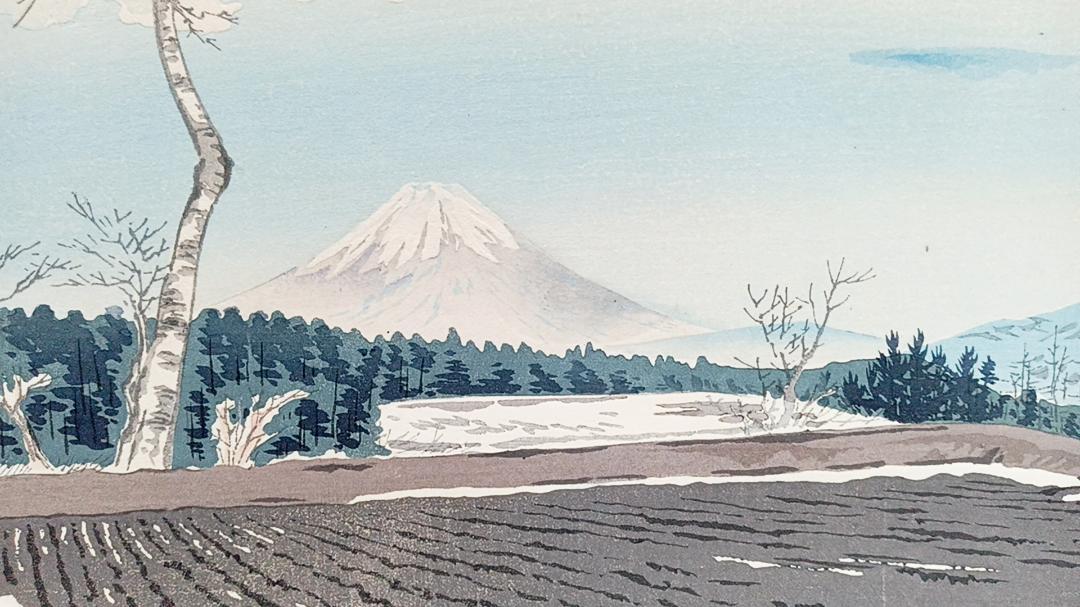 Tokuriki Tomikichiro "Fuji in Fujimi Plateau"
