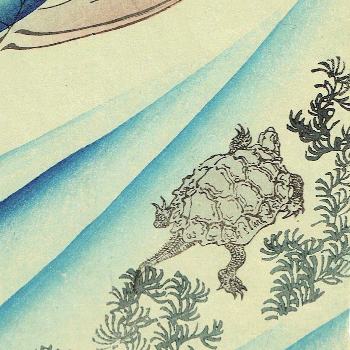Tsukioka Yoshitoshi "Kintaro Capturing a Carp"