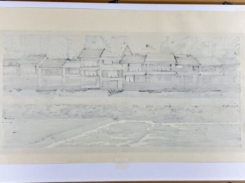 IDO MASAO "Kamogawa row of houses"