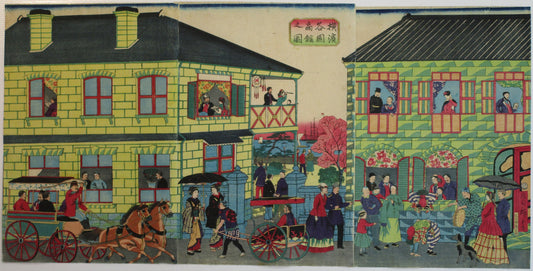 Utagawa Hiroshige-III "Yokohama Trading post"