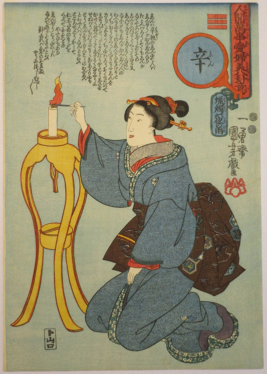 Utagawa Kuniyoshi "Shin (Hard)"