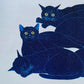 NISHIDA TADASHIGE "Cat Series(218) Blue"