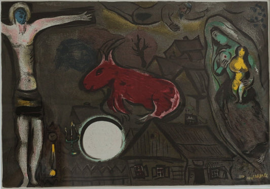 Marc Chagall "Christ and the Red Goat"