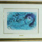 Marc Chagall "Blue flute player (estamp)"