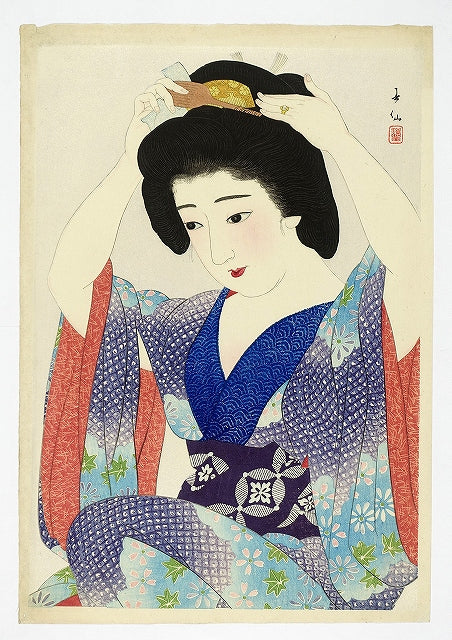Natori Syunsen "Beautiful woman painting"