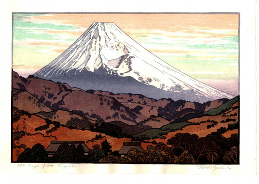 Yoshida Toshi "Mt .Fuji from Nagaoka, winter"