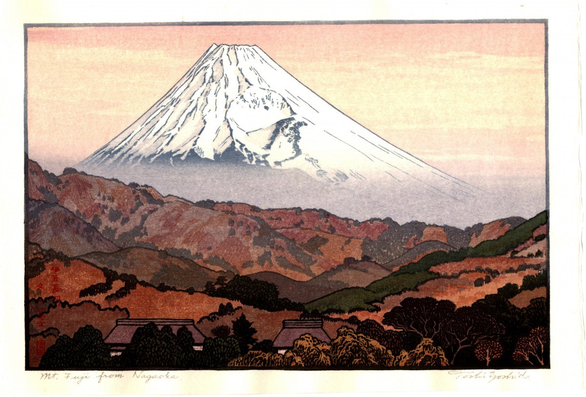 Yoshida Toshi "Mt.Fuji from Nagaoka,Winter"