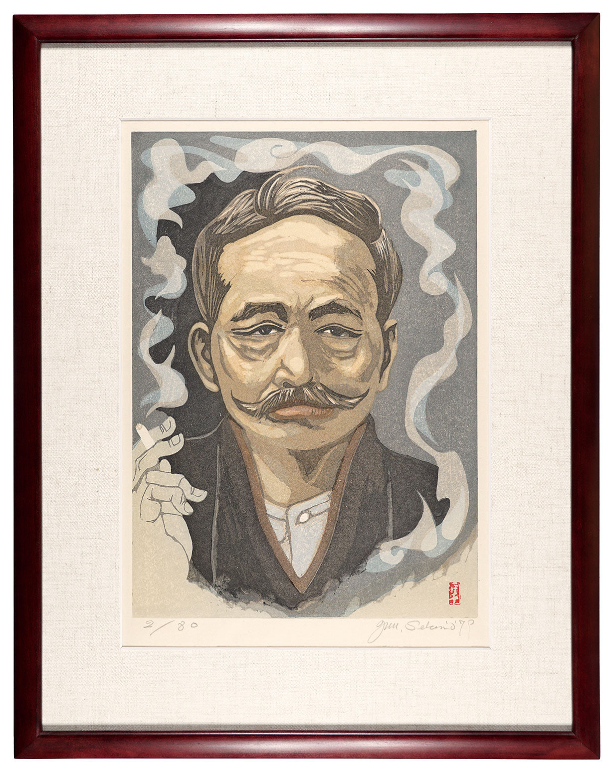 Sekino Junichiro"Portrait of Natsume Soseki"