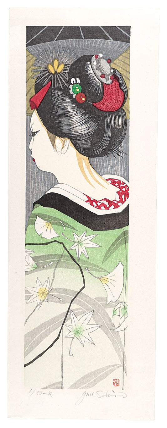 Sekino Junichiro"Twelve Months of Maiko / October: Autumn Rain"