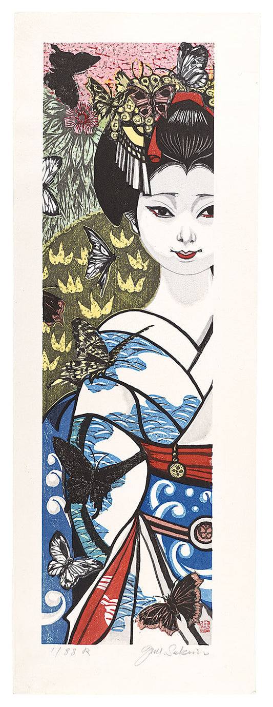 Sekino Junichiro"Twelve Months of Maiko / April: Butterfly"
