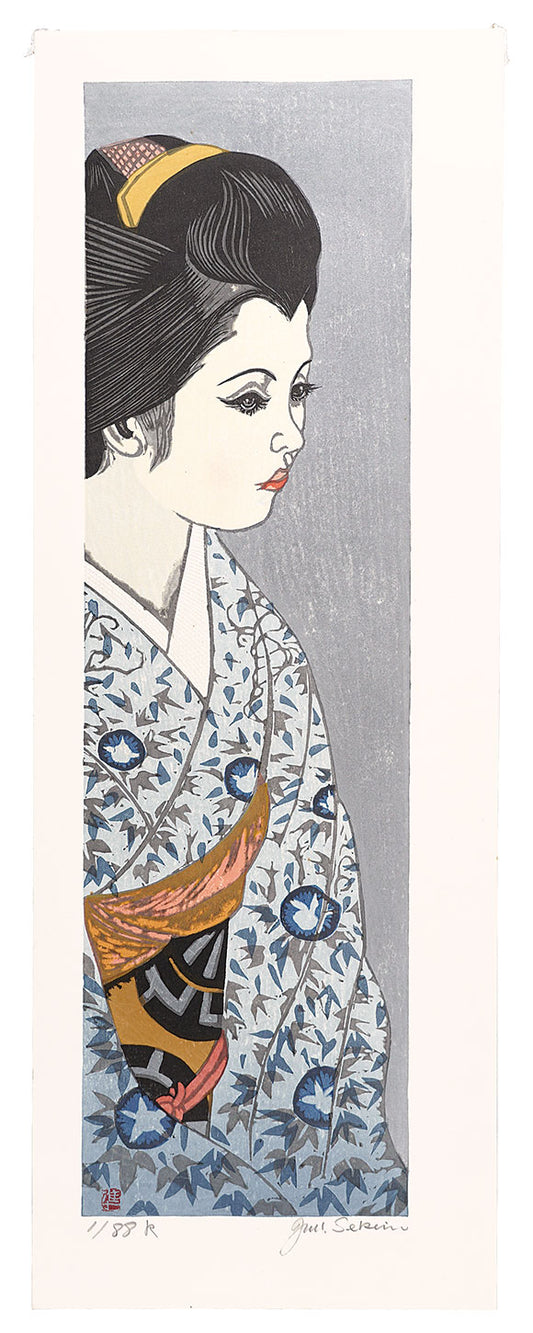 Sekino Junichiro"Twelve Months of Maiko / August: Morning Glory"