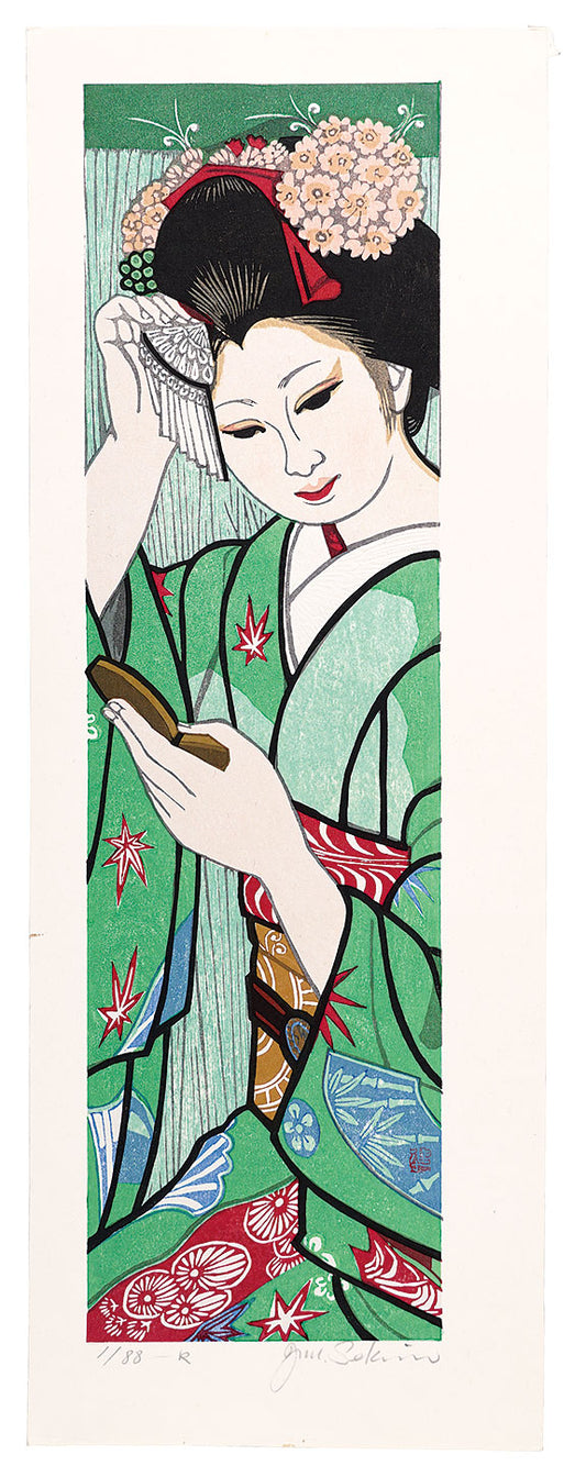 Sekino Junichiro"Twelve Months of Maiko / May: Early Summer Rain"