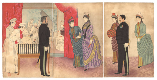 Kiyochika "Visit of the Empress to the Field Hospital"
