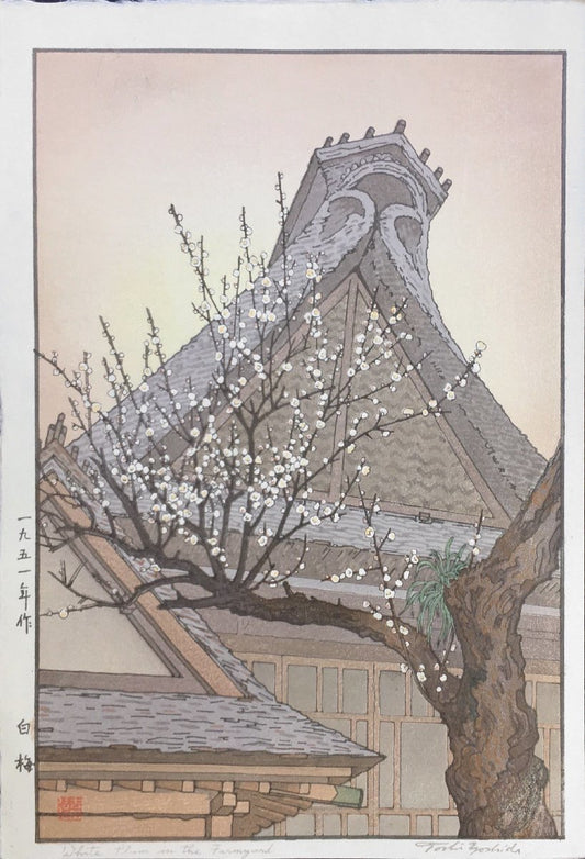 YOSHIDA TOSHI "White Plum Blossoms"