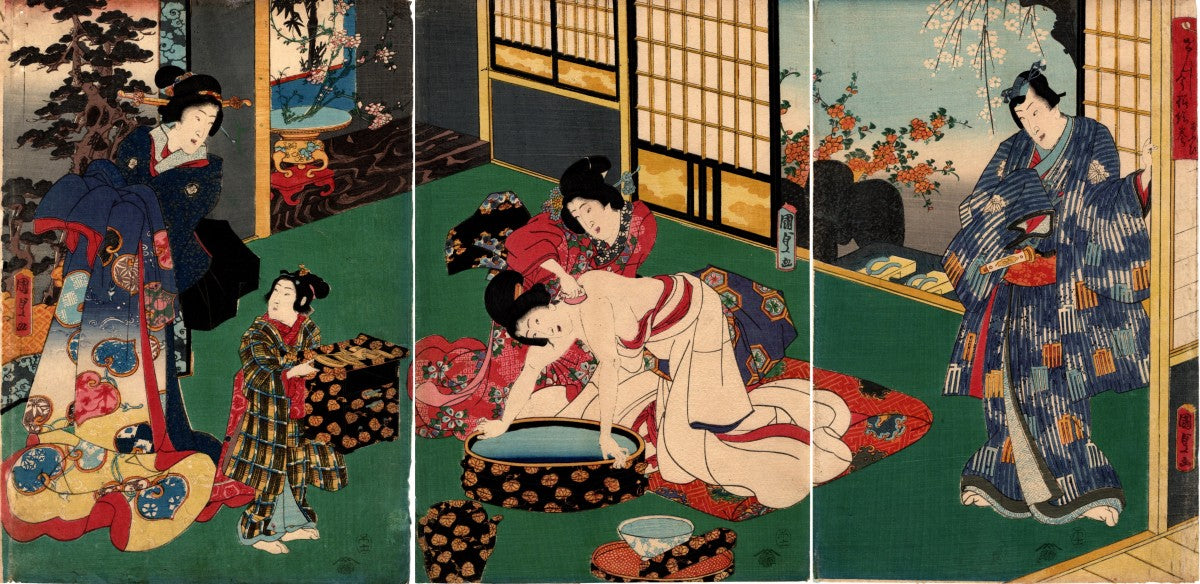 Kunisada "genji imayō emaki aoi”