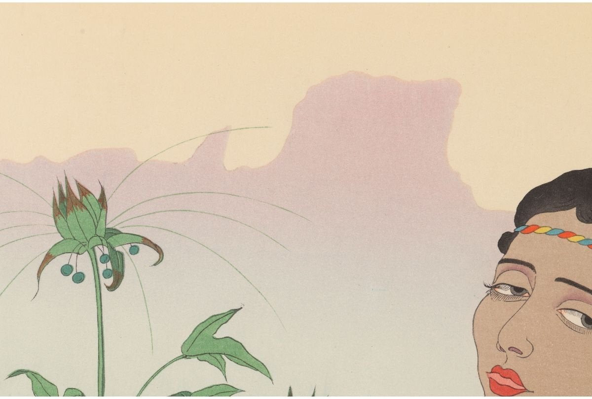 PAUL JACOULET "Rocky Mountains of Jokaj (East Caroline Islands)"