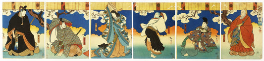 Utagawa Hirosada "Furyu Rokukasen"