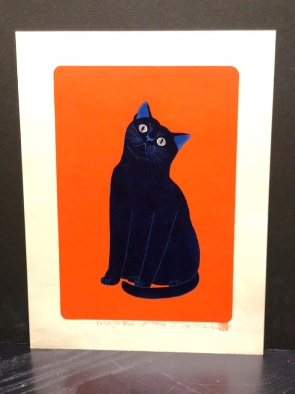 Nishida Tadashige "Pose (13) Blue Cat"