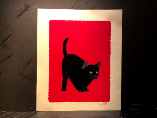 Nishida Tadashige "Action (7) Black Cat"