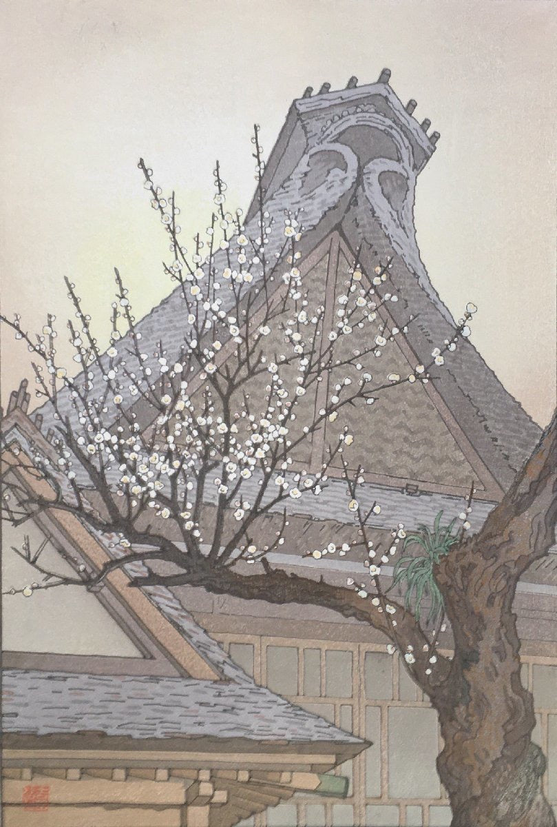 YOSHIDA TOSHI "White Plum Blossoms"