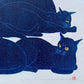 NISHIDA TADASHIGE "Cat Series(218) Blue"