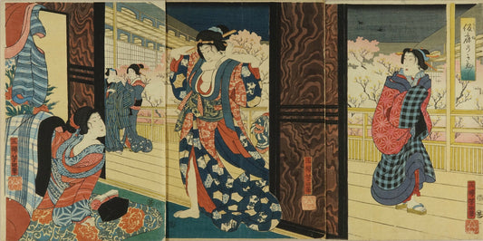 TSUKIOKA YOSHITOSHI "Karine no kinuginu"