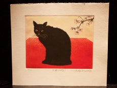 Hiroto Norikane "Black Cat - 13 (Cherry)"