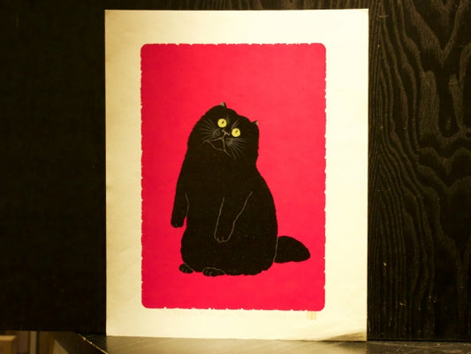 Nishida Tadashige "Pose (16) Black Cat"