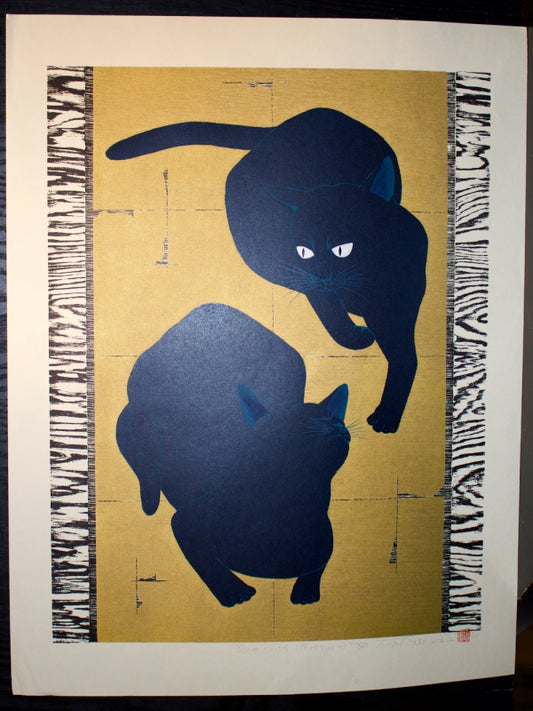 Nishida Tadashige "Blue cats (Gesture)"