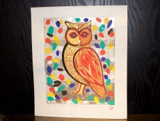 Kimura Yoshiharu "Owl in Flowers"