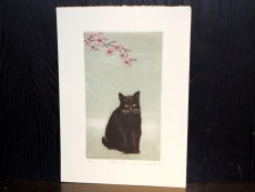 Hiroto Norikane "Black Cat - 15 ( Cherry Blossom )"