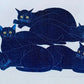 NISHIDA TADASHIGE "Cat Series(218) Blue"