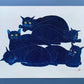 NISHIDA TADASHIGE "Cat Series(218) Blue"