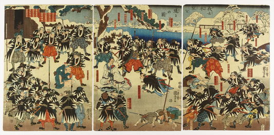 UTAGAWA KUNIYOSHI "The righteous have achieved their true purpose"