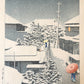 KAWASE HASUI "Snow at Daichi"