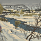 Kitaika Fumio "Snowy road along the river"