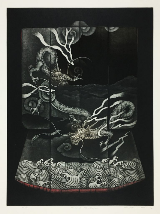 HAMANISHI KATSUNORI "Kimono Pair Dragon"